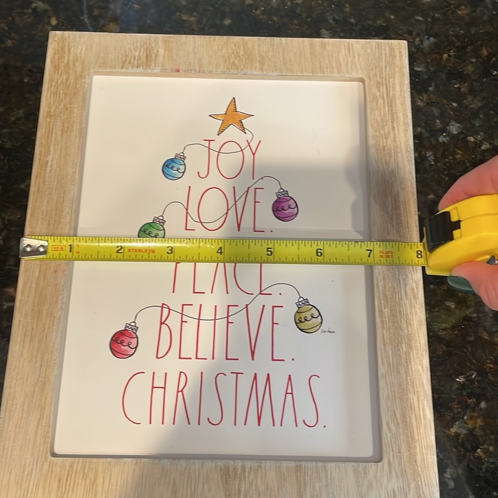 Rae Dunn Christmas sign - Picture 3 of 5